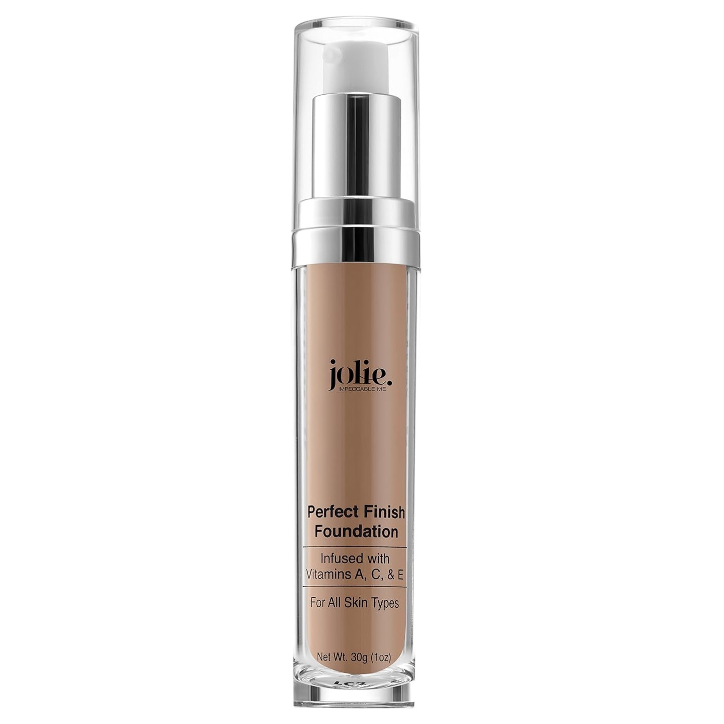 Jolie Perfect Finish Liquid Foundation Makeup SPF 15 Oil Free (MC2)