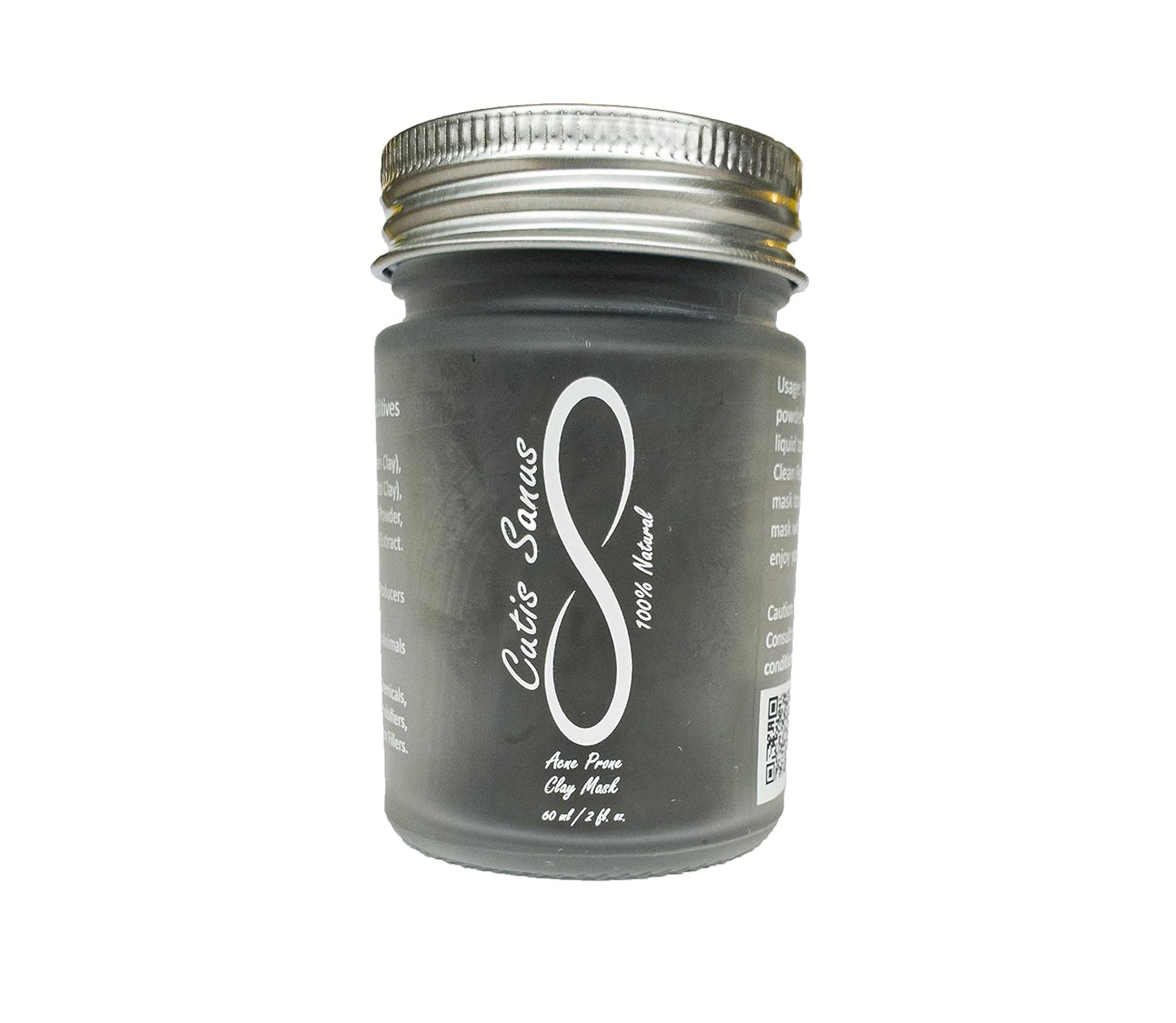 100% Natural Acne Prone Skin Clay Mask 60g All Clay & No Water