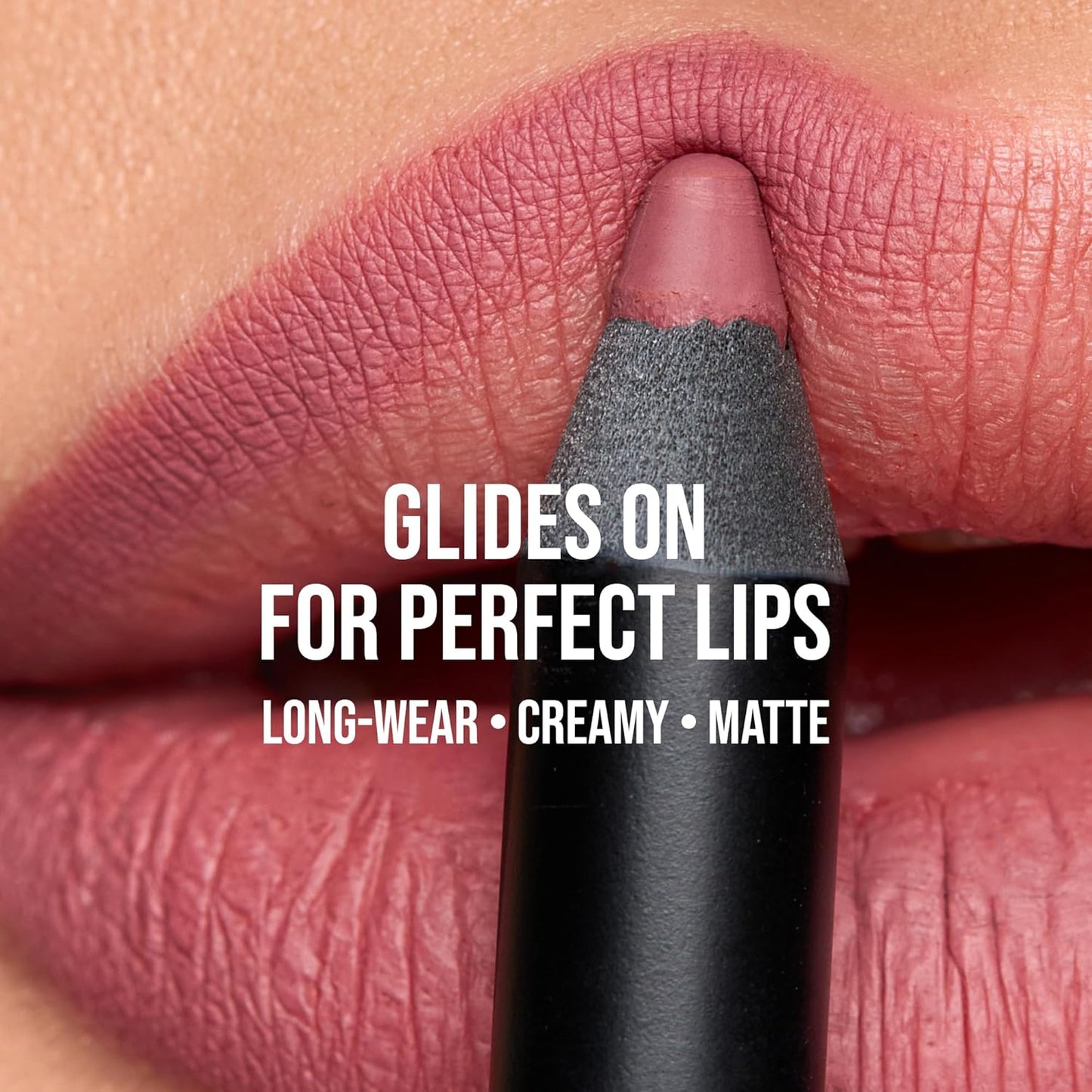 K7L Dark Pink Lip Crayon (Vegan) - Long Lasting and Waterproof - Buff