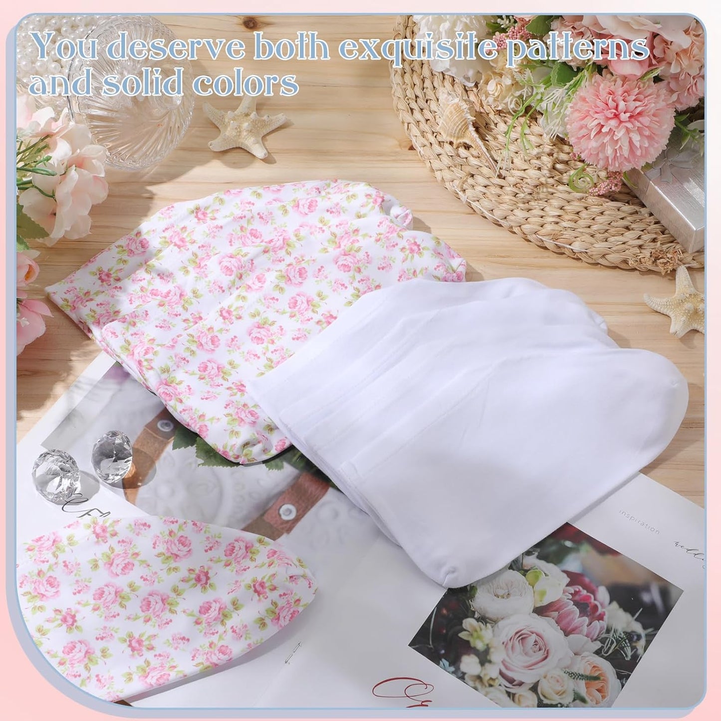 12 Pairs Moisturizing Socks Overnight for Dry Feet Cotton Spa Lotion Cotton Moisture Enhancing Cosmetic Moisturizing Socks for Women Men Foot Care Dry Cracked Feet(Beautiful,White)